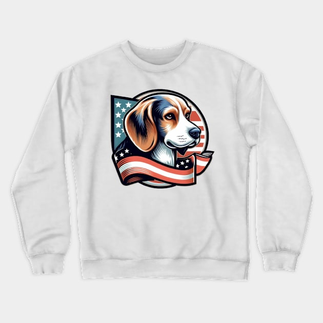 BEAGLE FLAG Crewneck Sweatshirt by Imaginate